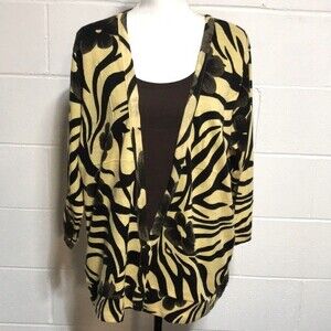 C.D. Daniels 1pc Cardigan/Top Set 1X